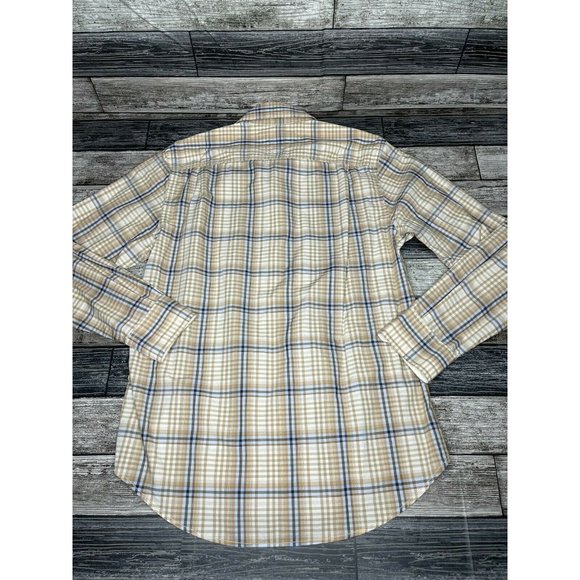 Tommy Hilfiger Tan Plaid Long Sleeve Button Down - Picture 6 of 6
